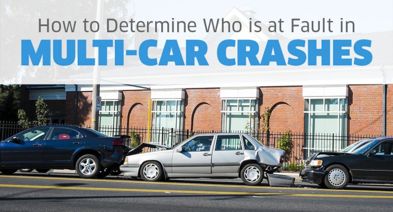 How to determine fault in multi-car crashes