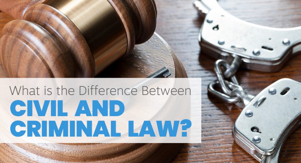What is the difference between civil and criminal law reginald keith